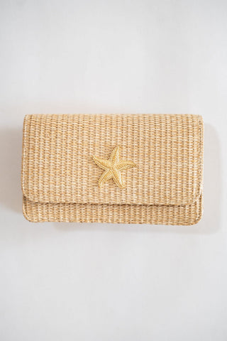 Ruby Straw Clutch - Glamourous Grace