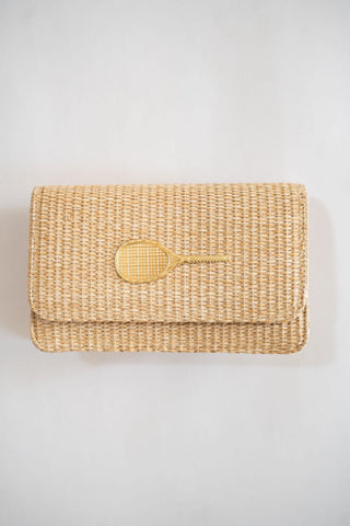 Ruby Straw Clutch - Glamourous Grace