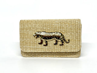 Ruby Straw Clutch - Glamourous Grace