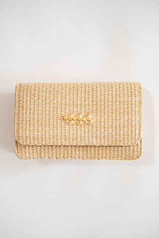 Ruby Straw Clutch - Glamourous Grace