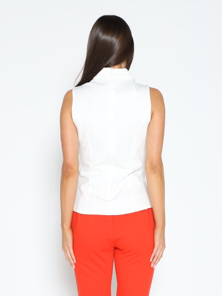 Ruffle Flower Detail Tank Top - Glamourous Grace