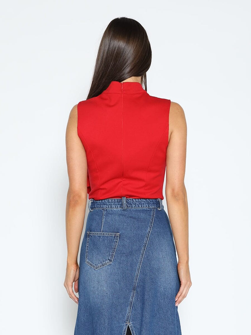 Ruffle Flower Detail Tank Top