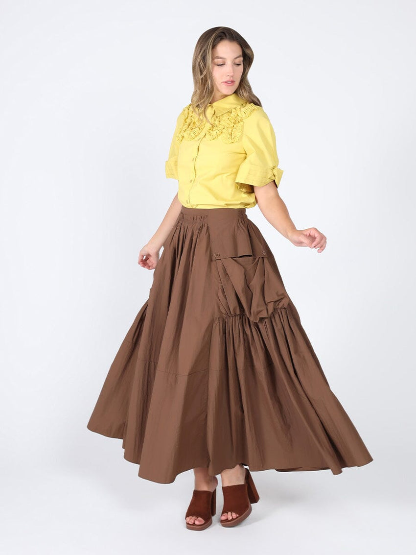 Ruffled work shirt