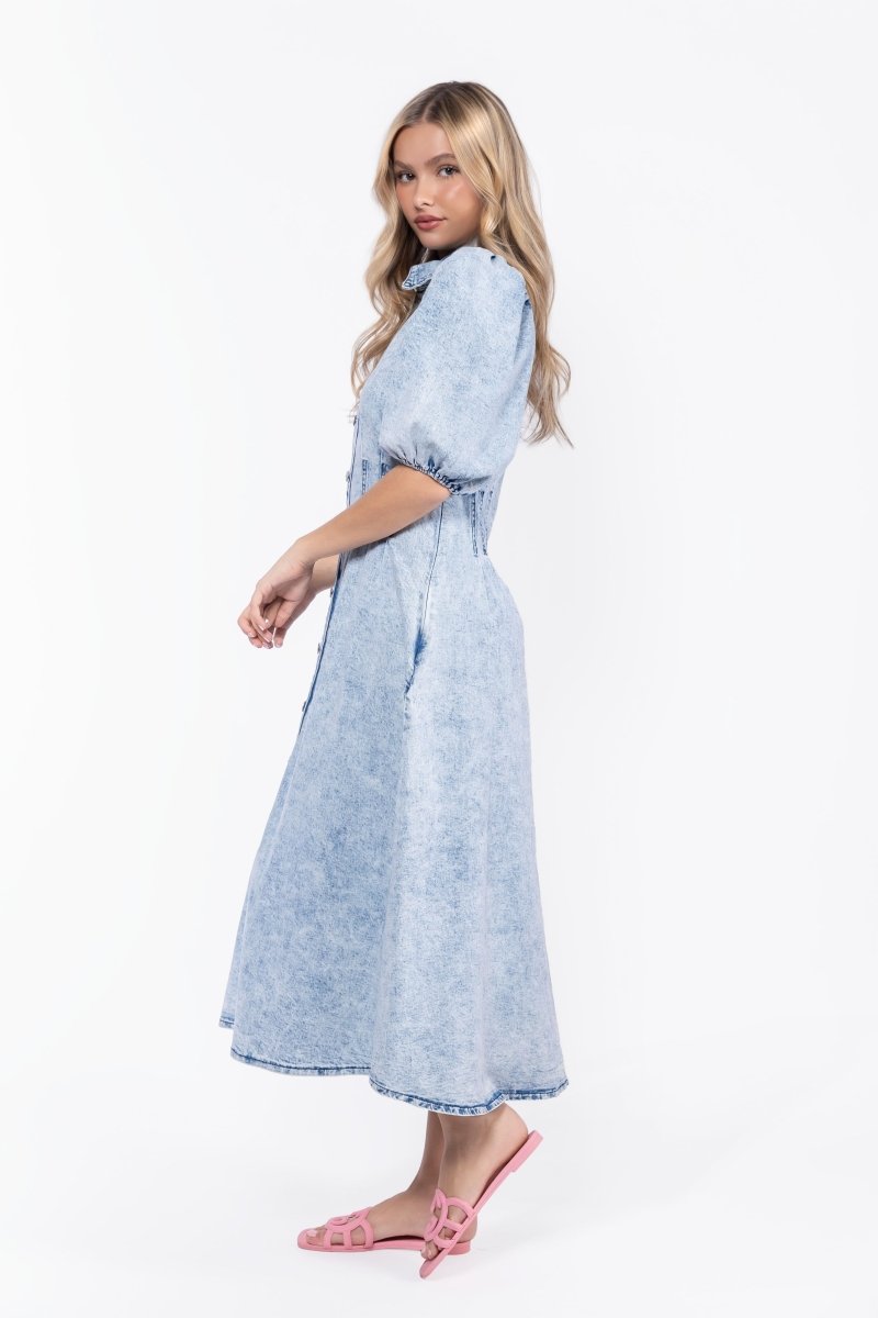 Ruth Dress (Blue) - Glamourous Grace