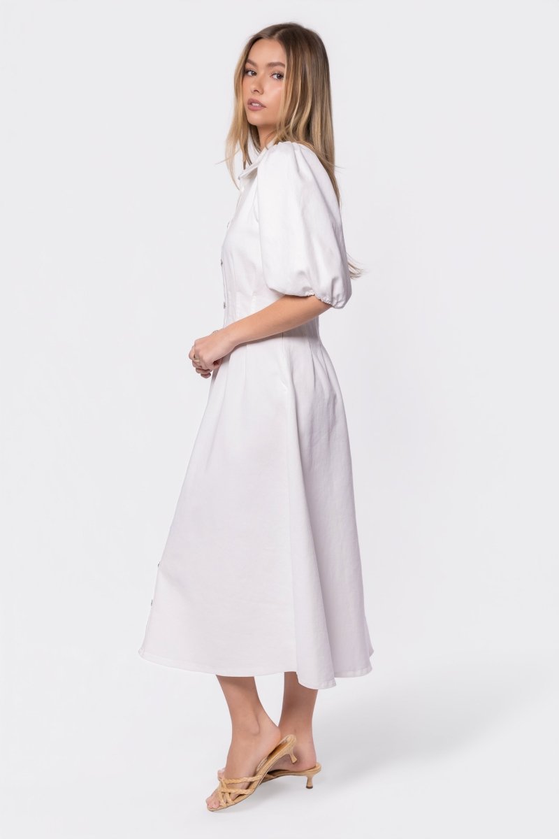 Ruth Dress (White) - Glamourous Grace