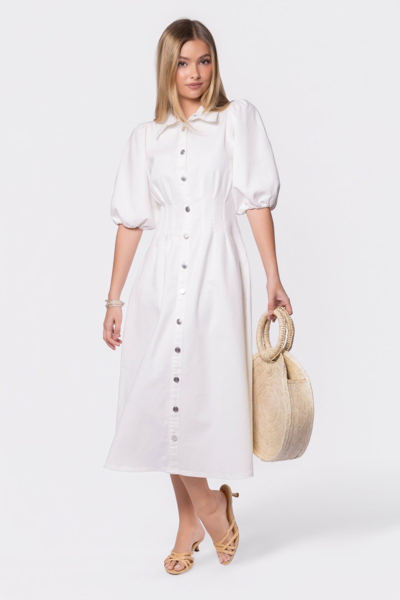 Ruth Dress (White) - Glamourous Grace