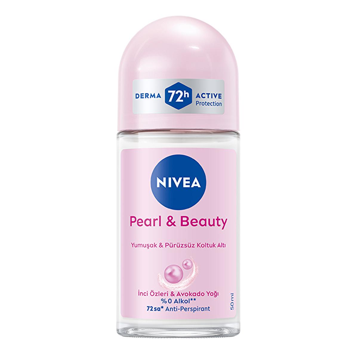 Nivea Women's Roll-on Deodorant Pearl & Beauty - Long Lasting Anti-Perspirant Protection - Glamourous Grace