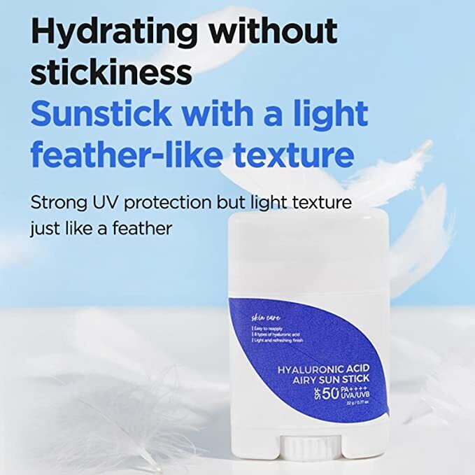 Isntree Hyaluronic Acid Airy Sun Stick SPF 50+ PA++++ - Glamourous Grace