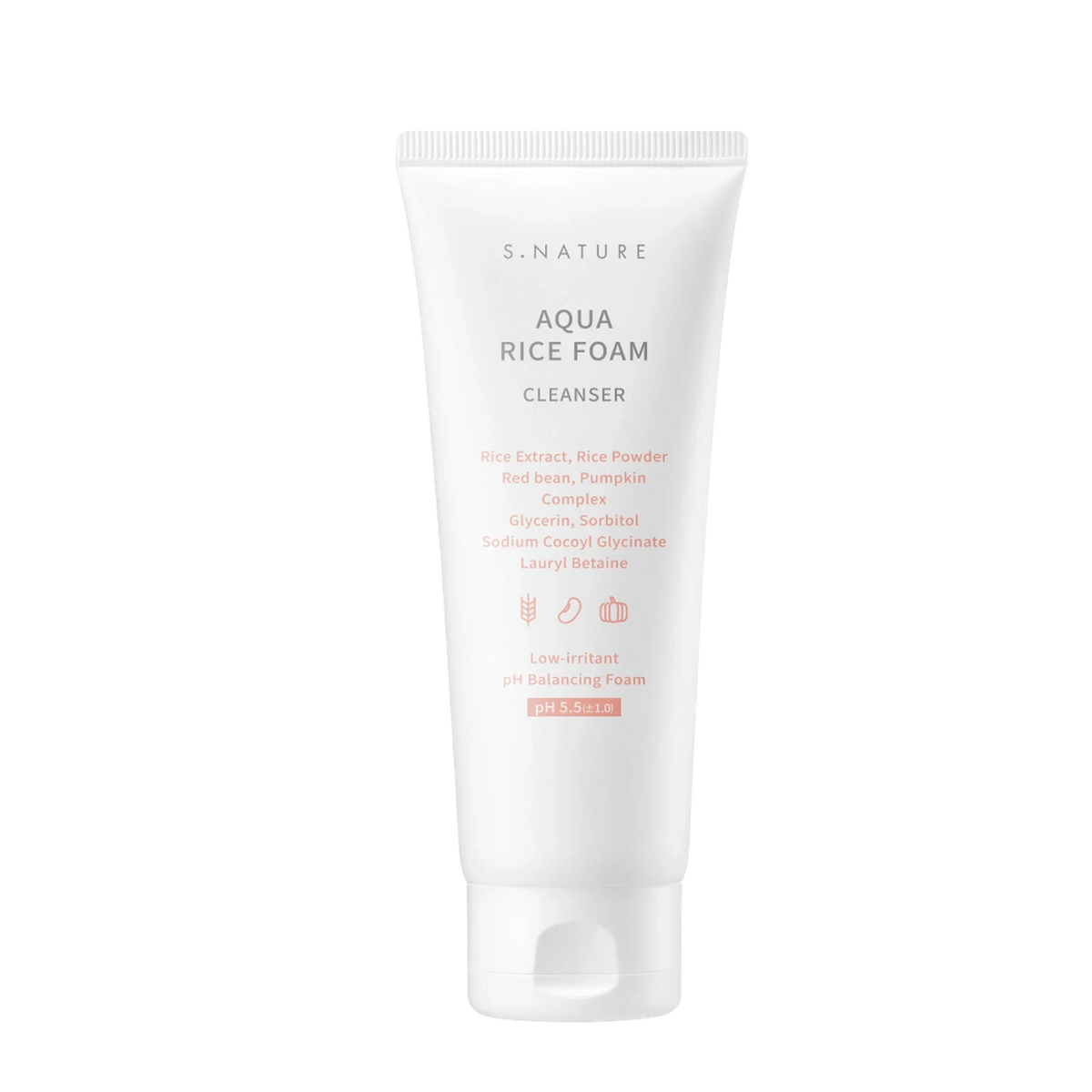S.NATURE Aqua Rice Foam Cleanser 80ml - Glamourous Grace