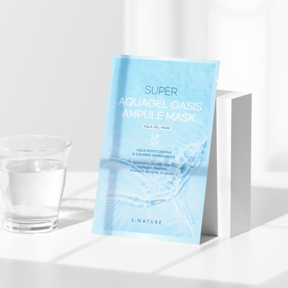 S.NATURE Super Aqua Gel Oasis Ampule Mask Sheet 30ml X 5P - Glamourous Grace