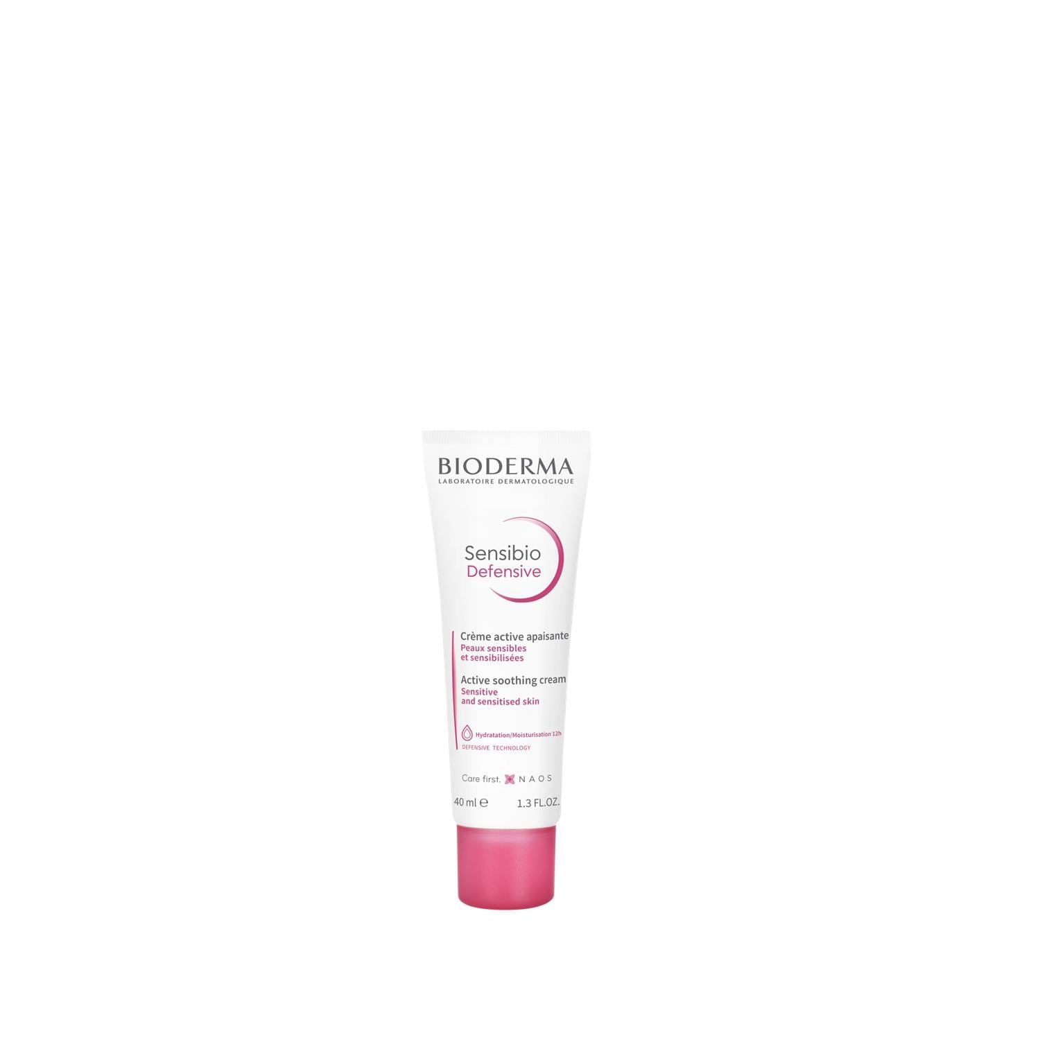 Bioderma Sensibio Defensive Moisturizing Cream for Sensitive Skin - Soothing, Hydrating, Antioxidant-rich - Glamourous Grace