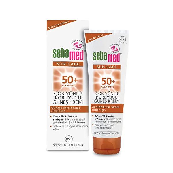 Sebamed SPF 50+ Sunscreen Cream for Sensitive Skin - UVA Protection, Alcohol-Free, 2.54 fl oz - Glamourous Grace