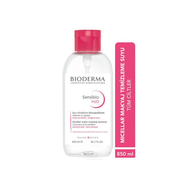 Bioderma Sensibio H2O Micellar Water: Gentle Makeup Remover & Sensitive Skin Cleanser - No Rinse Formula, Large 28.74 fl oz Bottle - Glamourous Grace