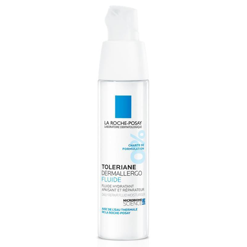 La Roche Posay Toleriane Dermallargo Fluide Moisturizing Cream - Fragrance-Free, Hypoallergenic, 1.35 fl oz - Glamourous Grace