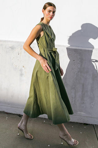 DELICATE DREAMS WOVEN MIDI DRESS - Glamourous Grace