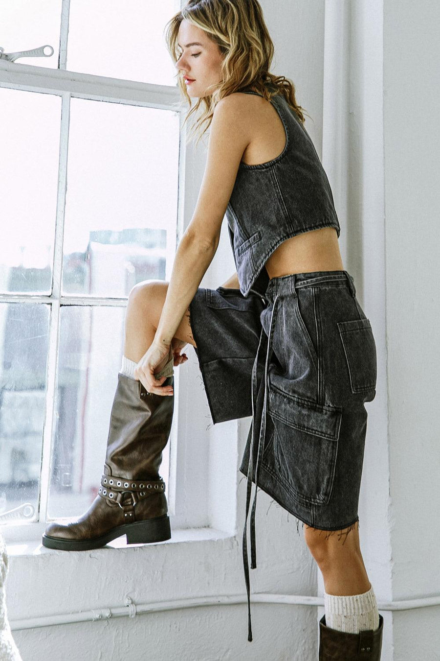 A BETTER DAY DENIM SHORTS - Glamourous Grace