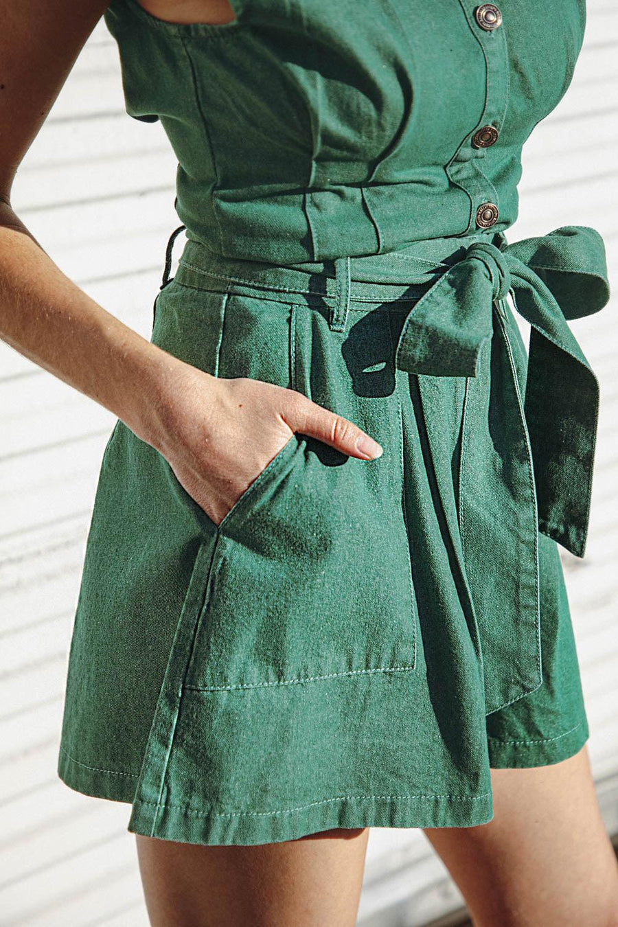 CLEAN SLATE DENIM SHORTS - Glamourous Grace