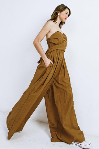 THINK ABOUT ME WOVEN JUMPSUIT - Glamourous Grace