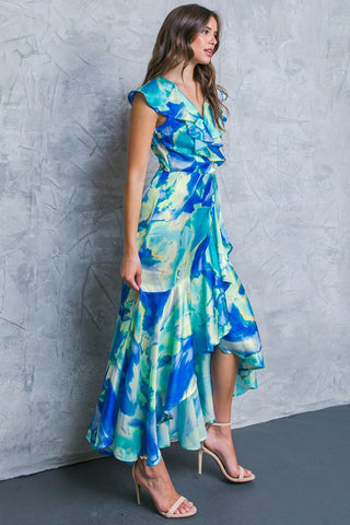LA BEBE WOVEN SATIN MAXI DRESS - Glamourous Grace