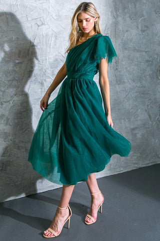 LIVELY CHARM TULLE MIDI DRESS - Glamourous Grace