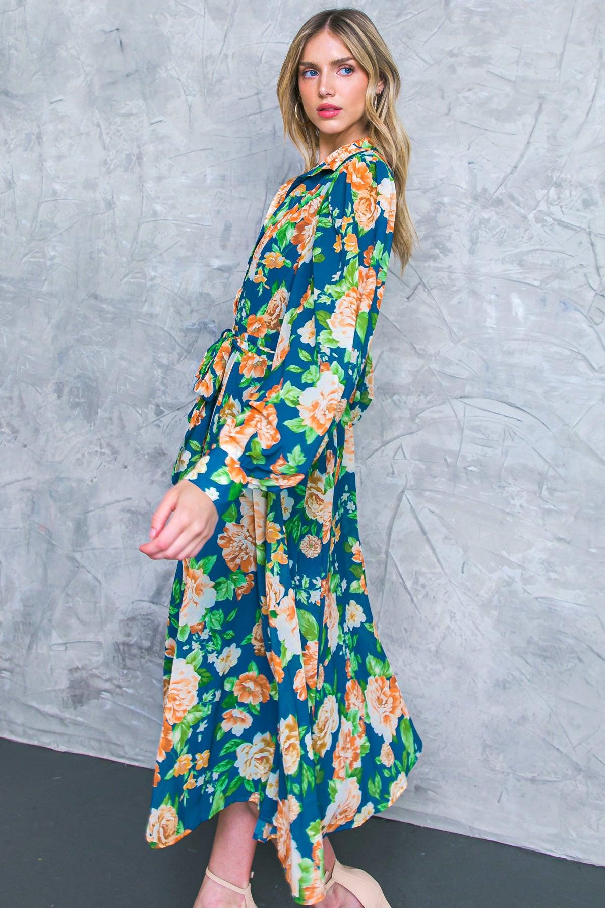 BUBBLY BLISS WOVEN MIDI SHIRT DRESS - Glamourous Grace