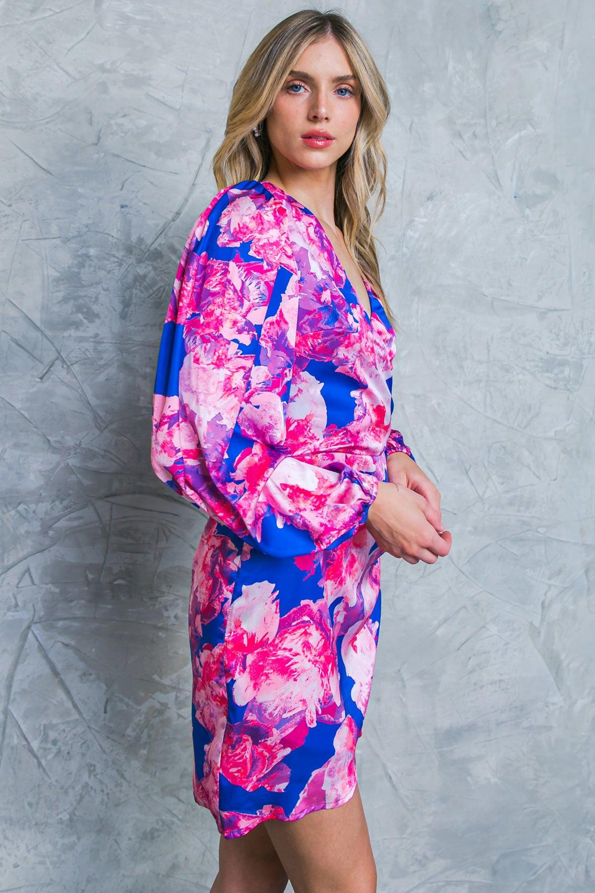 DRAMATICALLY CHIC SATIN MINI DRESS - Glamourous Grace