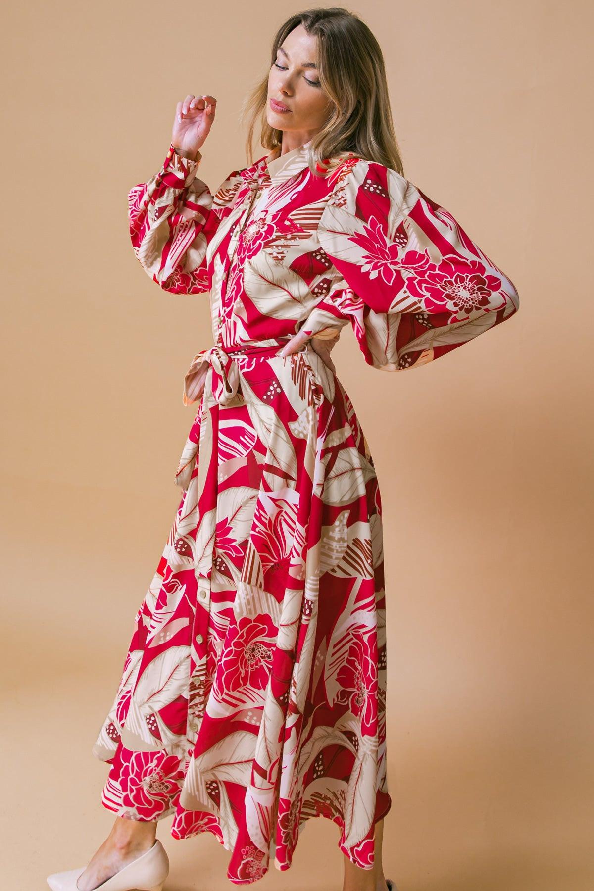 HEART OF WOVEN MIDI DRESS - Glamourous Grace