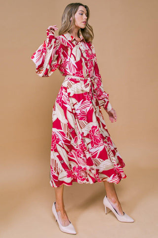 HEART OF WOVEN MIDI DRESS - Glamourous Grace