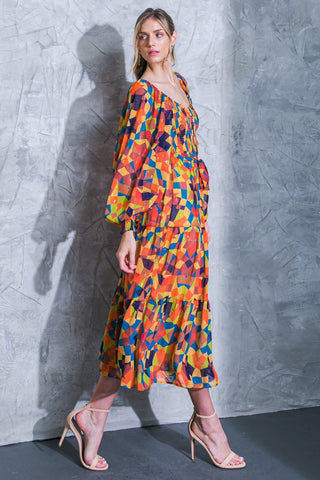 NOTHING WAS THE SAME WOVEN MIDI DRESS - Glamourous Grace