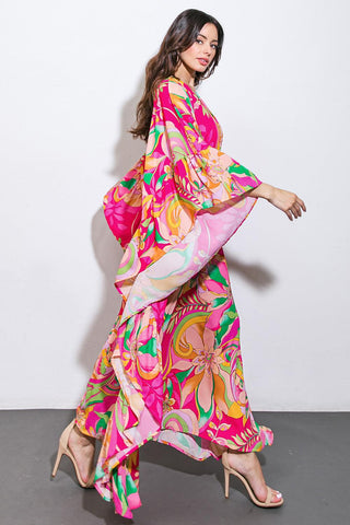 SEASIDE GIRLS WOVEN KAFTAN DRESS - Glamourous Grace
