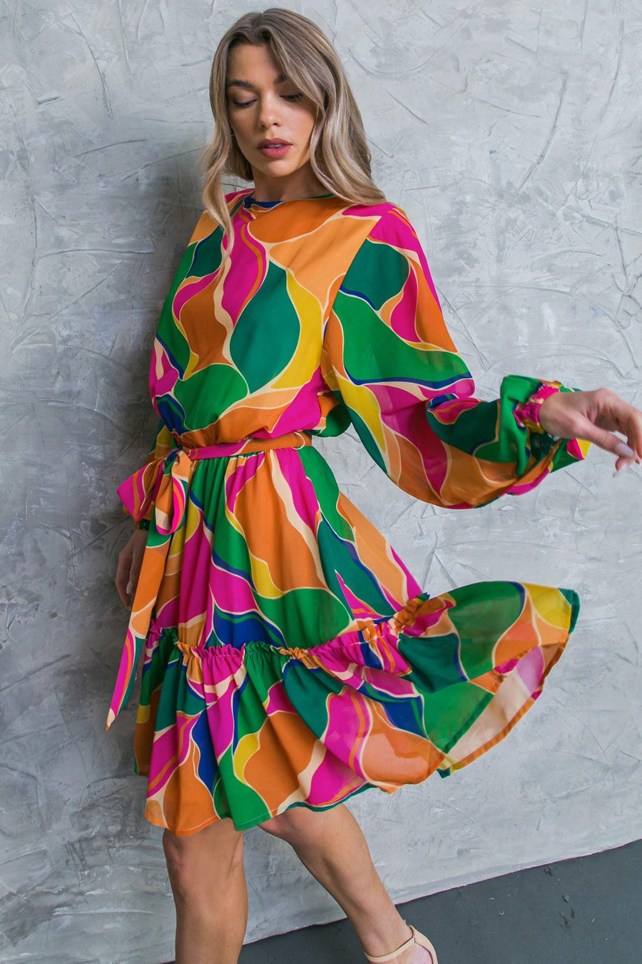 THANK ME LATER WOVEN MINI DRESS - Glamourous Grace