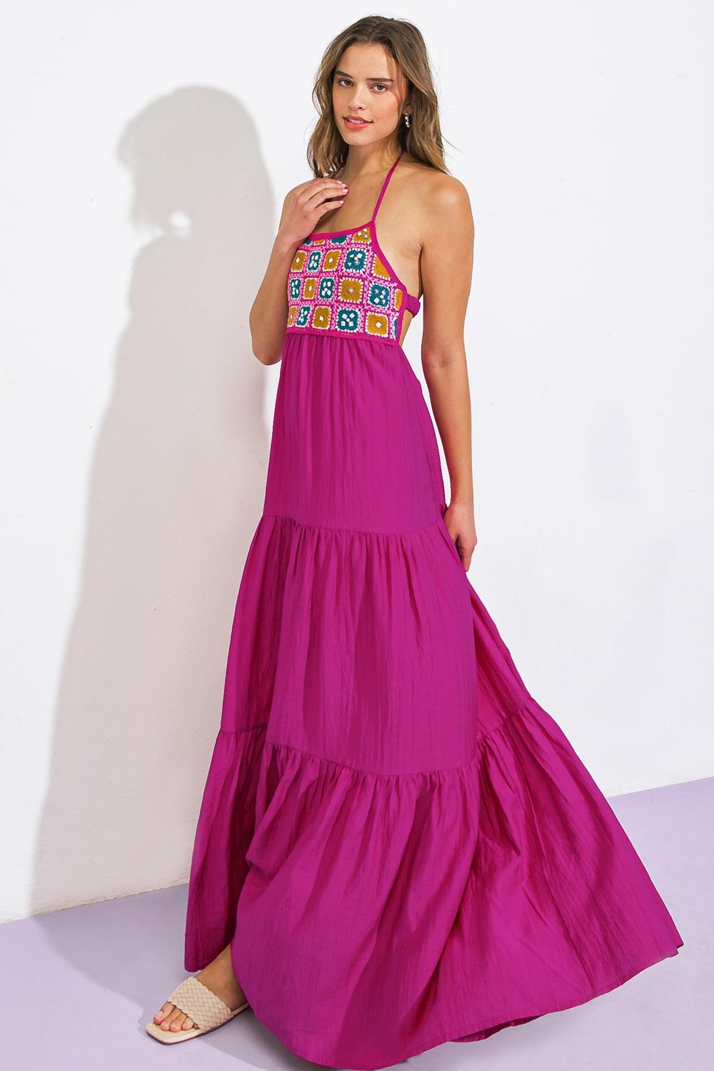 AFTER PARTY WOVEN MIDI DRESS - Glamourous Grace