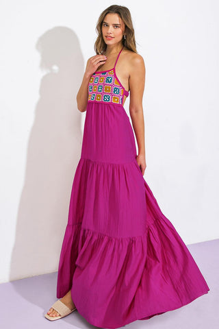 AFTER PARTY WOVEN MIDI DRESS - Glamourous Grace