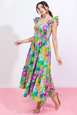LOVE HAZE WOVEN MIDI DRESS - Glamourous Grace
