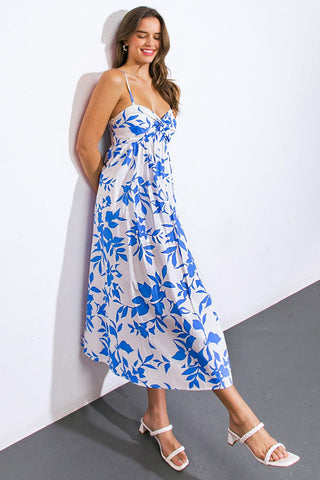 ACTIVE HIBERNATION WOVEN MIDI DRESS - Glamourous Grace