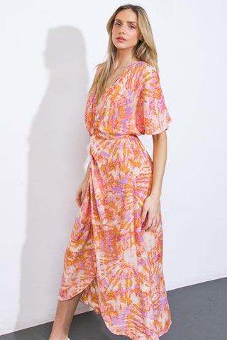 MOST WONDERFUL TIME WOVEN MIDI DRESS - Glamourous Grace
