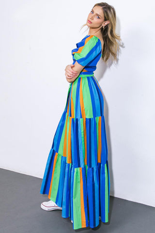 ALL ABOUT THE VIBE WOVEN MAXI DRESS - Glamourous Grace