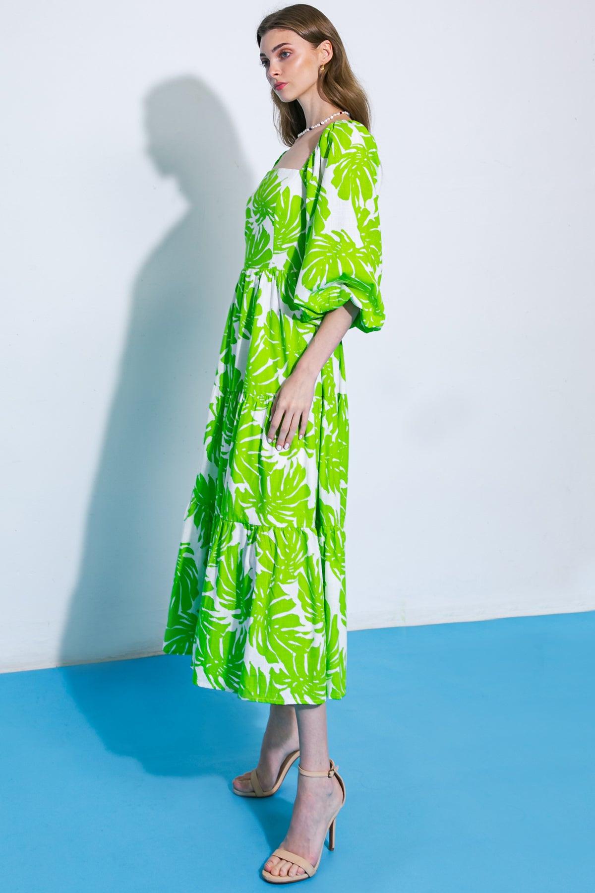 ALL THE DRAMA WOVEN MIDI DRESS - Glamourous Grace