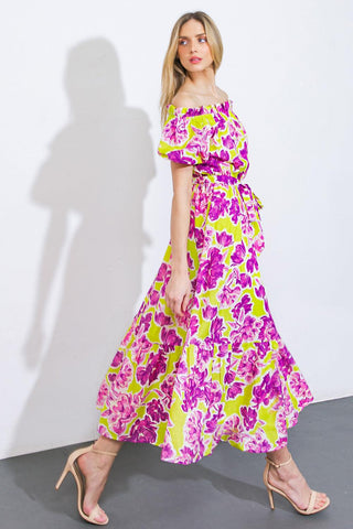 I'M IN CHARGE WOVEN MIDI DRESS - Glamourous Grace