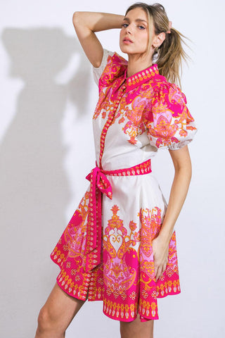 ATTENTION SEEKER WOVEN MINI DRESS - Glamourous Grace