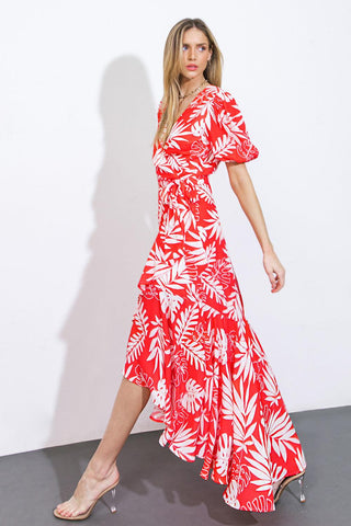 CRAZY IN LOVE WOVEN MIDI DRESS - Glamourous Grace