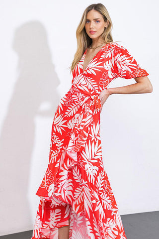 CRAZY IN LOVE WOVEN MIDI DRESS - Glamourous Grace