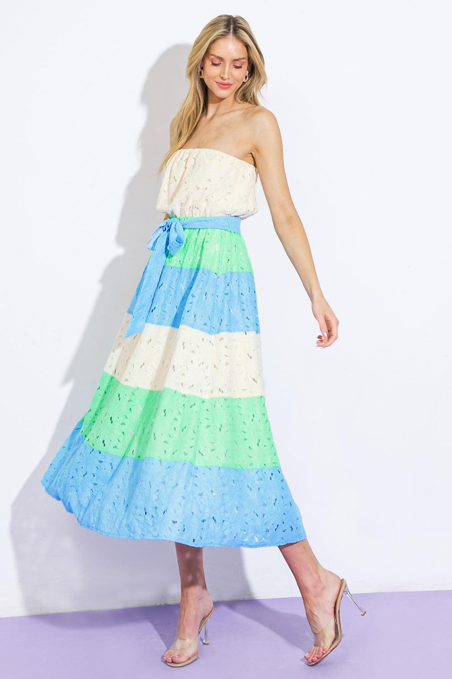 TAKE ME TO CABO WOVEN MIDI DRESS - Glamourous Grace