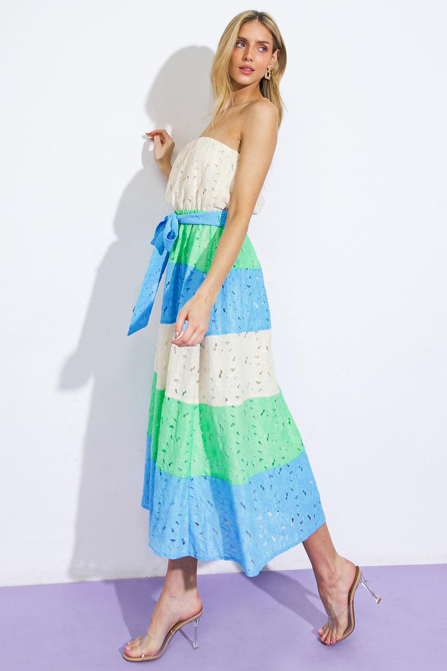 TAKE ME TO CABO WOVEN MIDI DRESS - Glamourous Grace