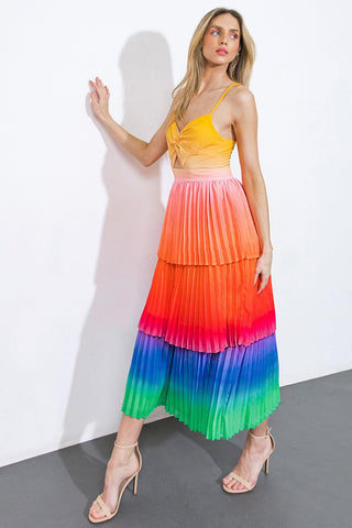 SEEING YOU AGAIN WOVEN MIDI DRESS - Glamourous Grace