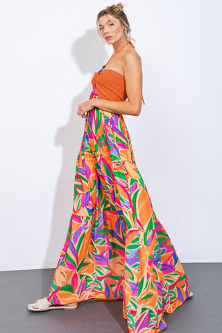 INTO THE THICK OF IT COMBINATION MIDI DRESS - Glamourous Grace