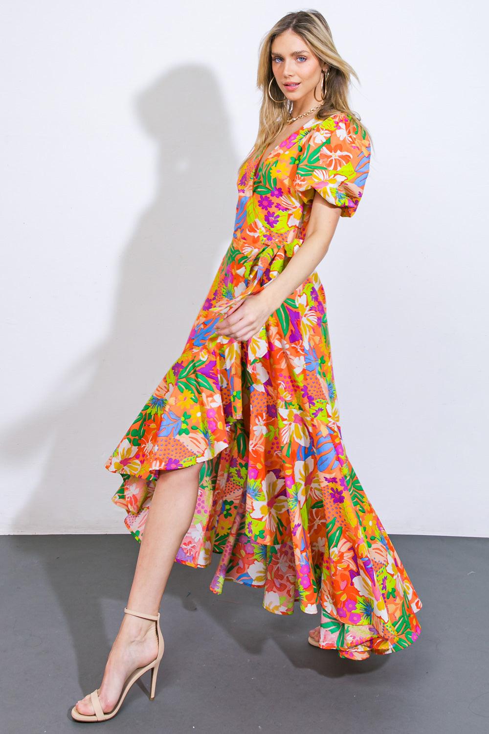 GARDEN OF LIFE WOVEN MIDI DRESS - Glamourous Grace