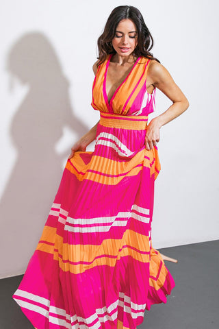 A QUICK TRIP WOVEN MAXI DRESS - Glamourous Grace