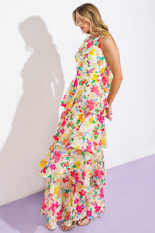 DEL REY HIGH RISE WOVEN MAXI DRESS - Glamourous Grace