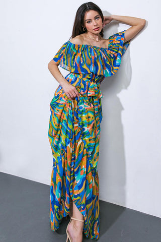 DARE TO BE YOU WOVEN MAXI DRESS - Glamourous Grace